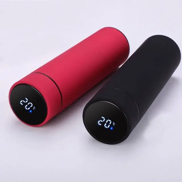 Tumbler with Temperature Display 500ml Termo Water Bottle Stainless Steel Smart Tem