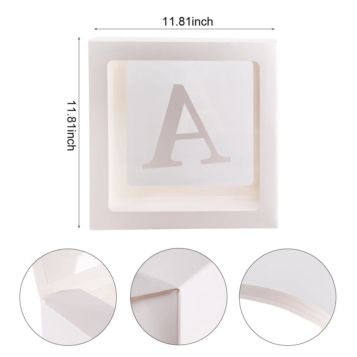 Декоративная Прозрачная Коробка для детской вечеринки картонная коробка Подарочная воздушных шаров