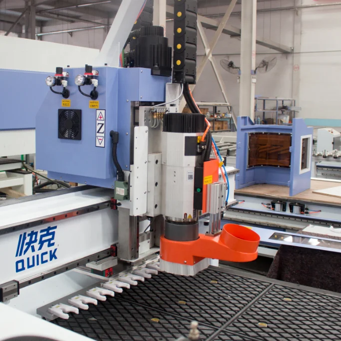 Quick UE 1224 Woodworking CNC Router Panel Furniture Making Machine with Loading Unloading System