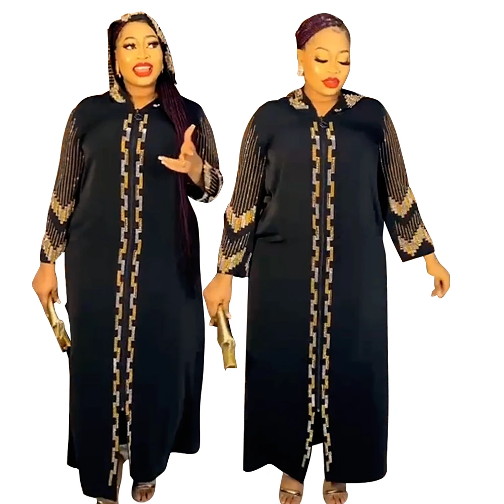 H & D High Quality Womens Plus Size Silk Clothing Kaftan Dresses ...