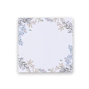 Korean Cute Floral Printed Stationary Sticky Notes Custom Mini Notepad Memo Pads Self-Adhesive Offset Paper Promotional Gifts