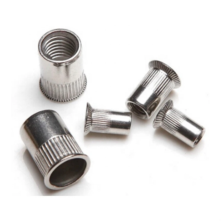 China Factory Oem Odm Fastener Customized Flat Head Hexagon Round Hex Through hole Brass Stainless Steel Blind Rivet Nut