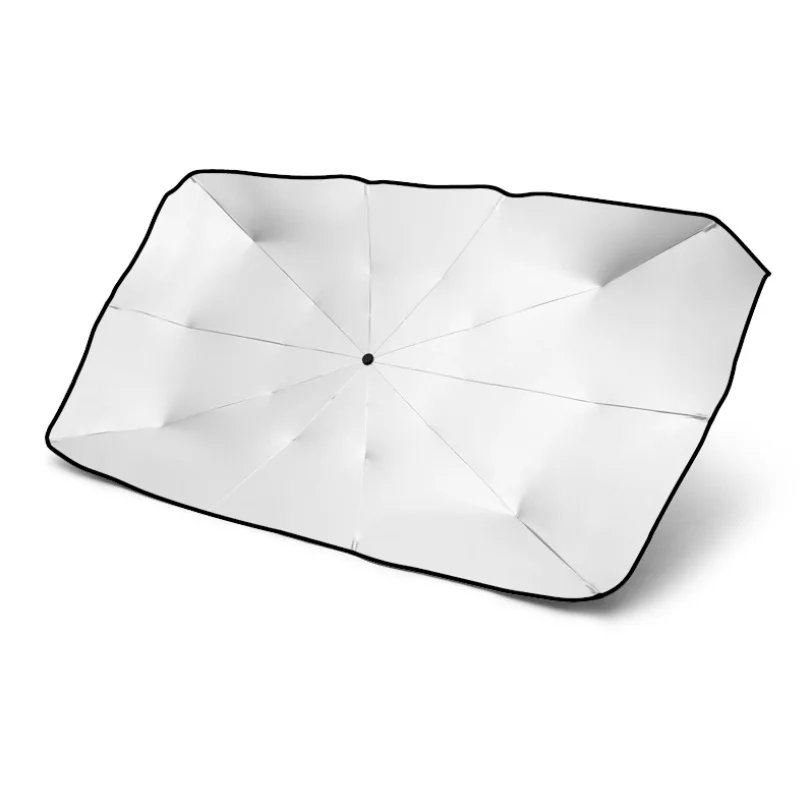 Car OEM Auto Front Solar Windshield Motorized Foldable Umbrella Sunshade Compatible with Most Vehicle UV Window Sun Shade