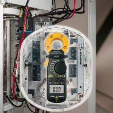Digital Clamp Meter VA333 Auto-Ranging 400 Amp 600 Voltage TRMS Resistance Continuity NCV Detection Temperature
