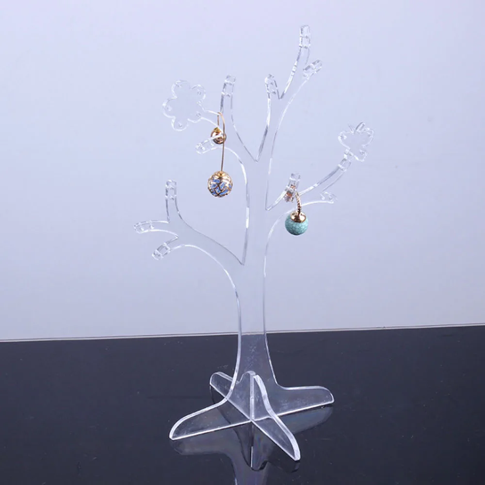 Cross Border Creative Plastic Tree Shaped Jewelry Stand Four Legged Display Storage Makeup Organizers