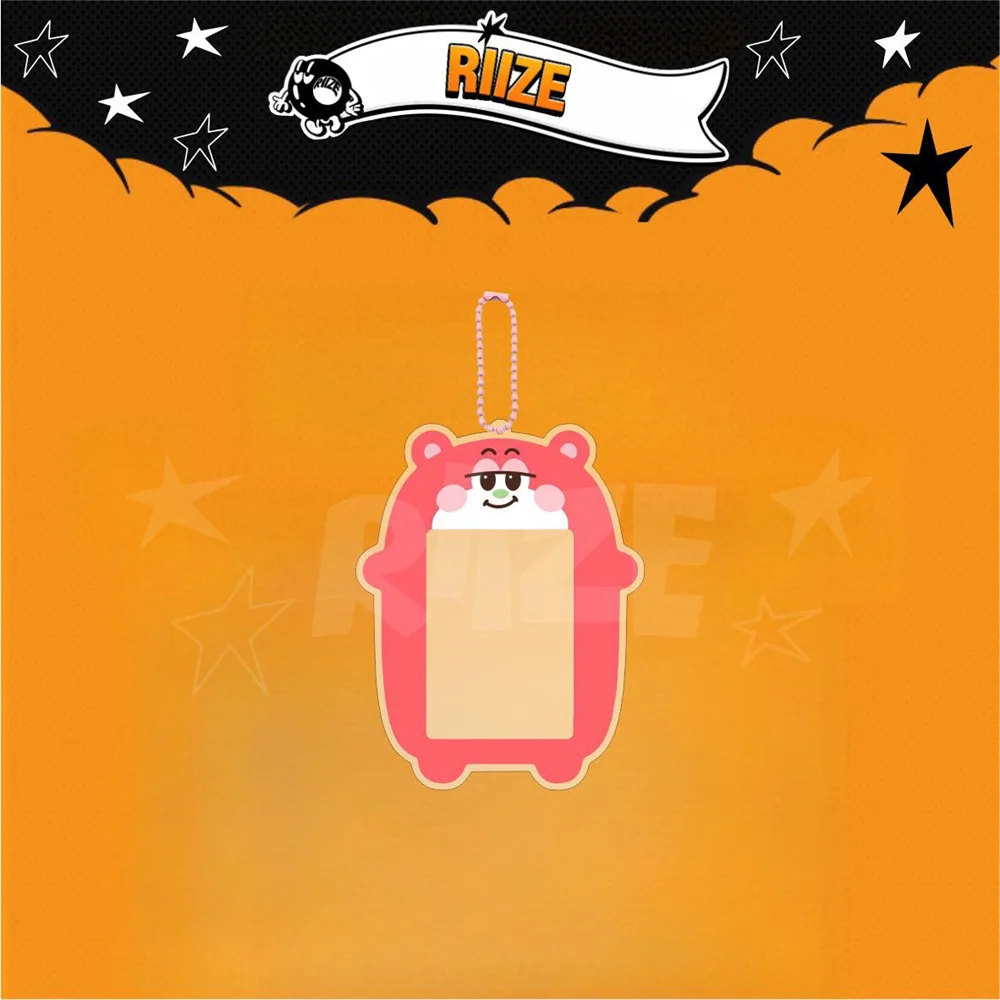 KPOP RIIZE Cartoon Photo Frame Acrylic Card Holder Keyring
