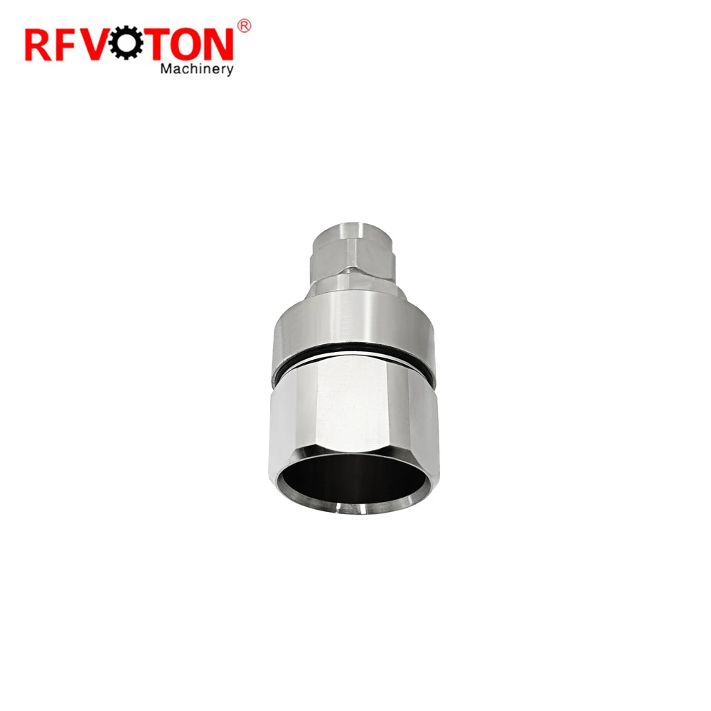 Nickel-plated Straight N Type RF Connector Male Clamp RF for 7/8 feeder Cable in stock manufacture