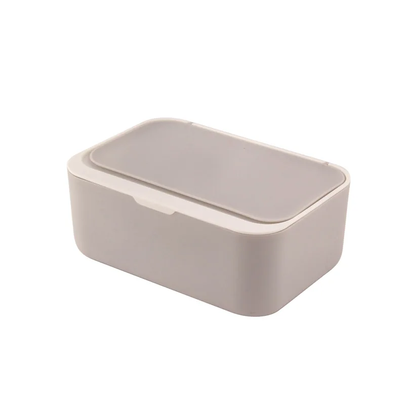 New Design Plastic Rectangle Tissue Box With Lid Wet Wipe Box Home Hotel Office Napkin Container manufacture