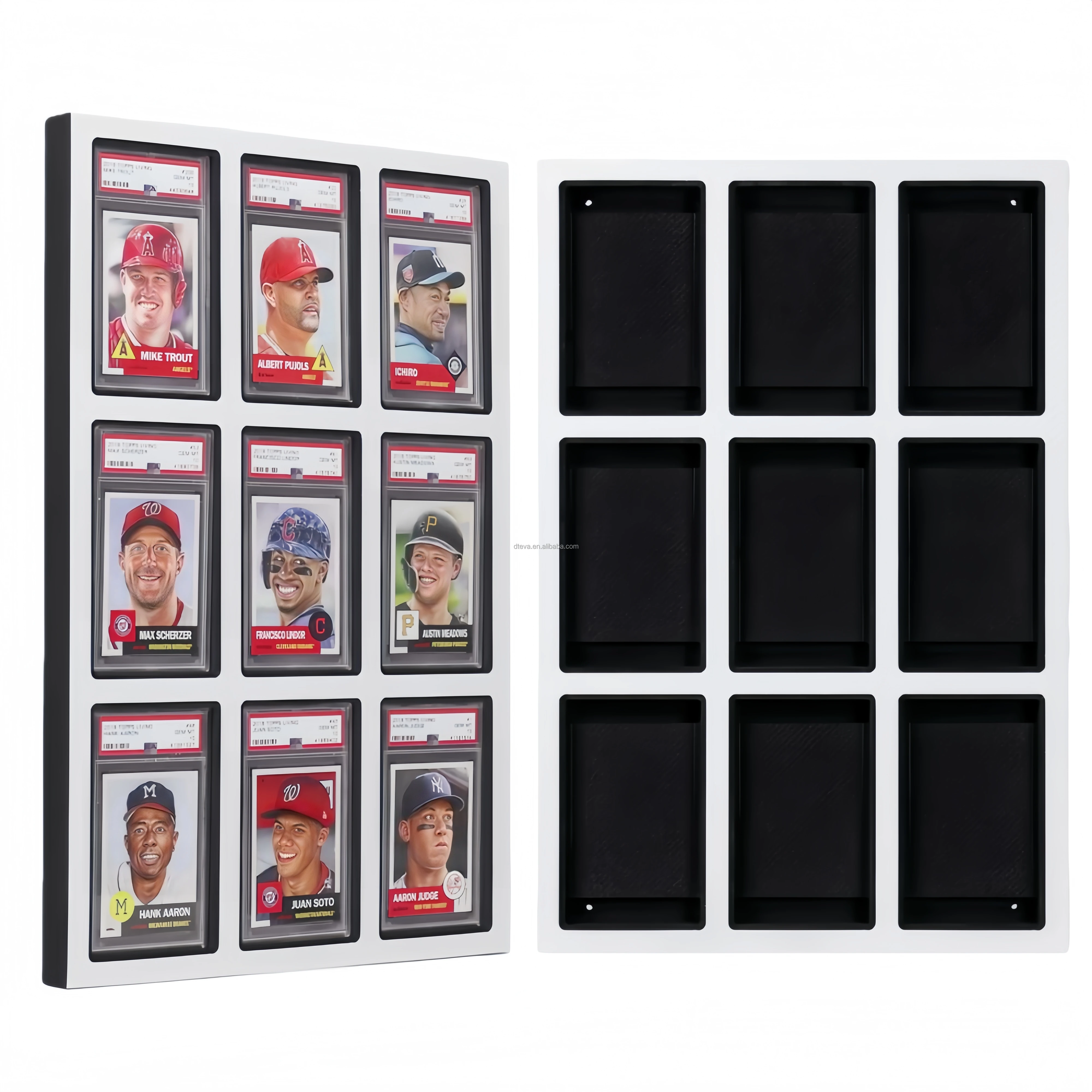 9 card display case 9-Card Wall Mount Display Case for 35pt Trading Cards (UV ONE-TOUCH Ma