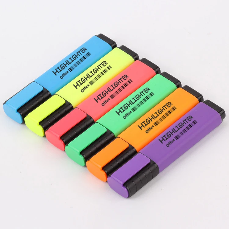Новый продукт офисная школьная яркая флуоресцентная ручка ярких цветов пастельные маркеры