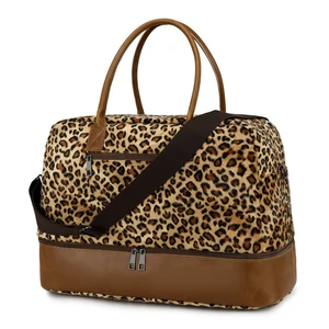 New Arrival Leopard Ladies Tote Bag Overnight Weekend Travel Duffle Bags for Women