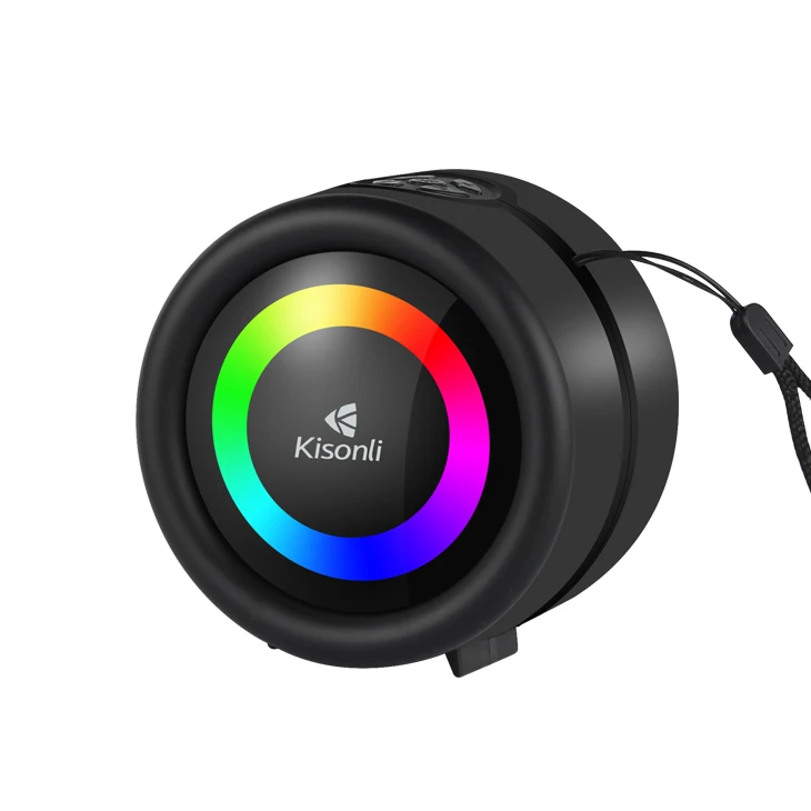Kisonli S16 Tws Dj Powered Portable Mini Fm Radio Speakers with Cord Handle