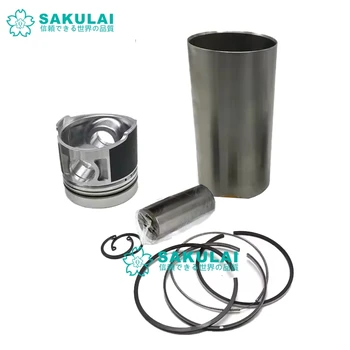 Excavator Parts 4LE2 Engine Spare Components 1-87618384-0 Piston Liner Kit for ISUZU Construction Machinery