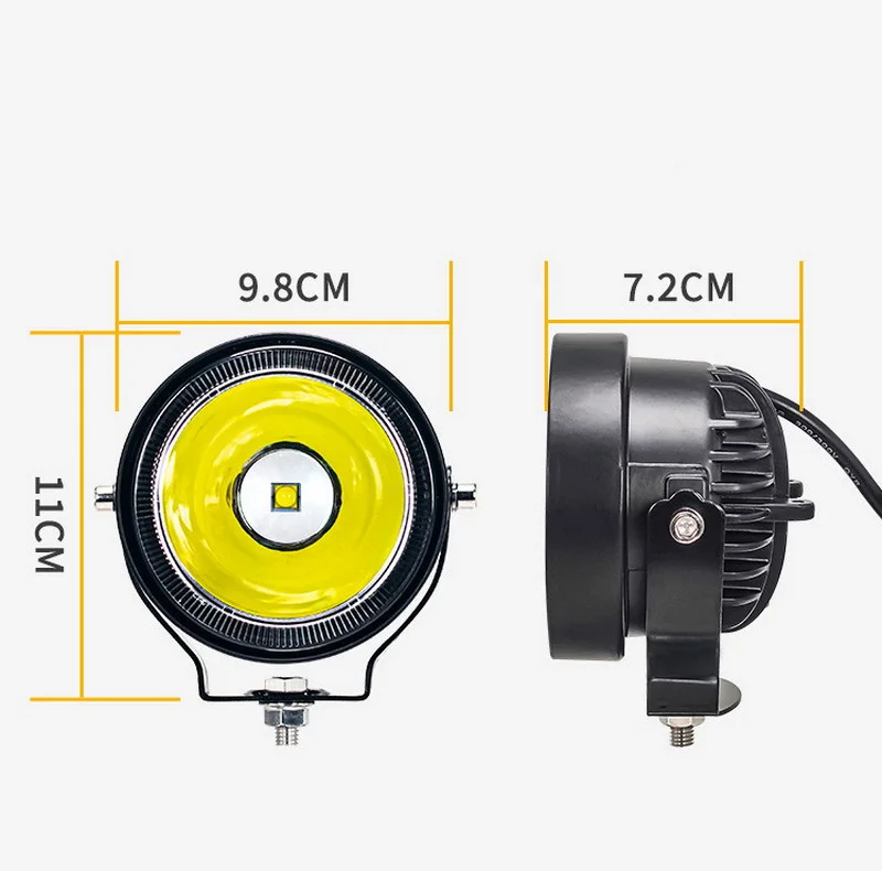 New Modern Design 12v80v Led Round Offroad Spot Work Light Car Parts