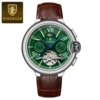 Pelle verde argento
