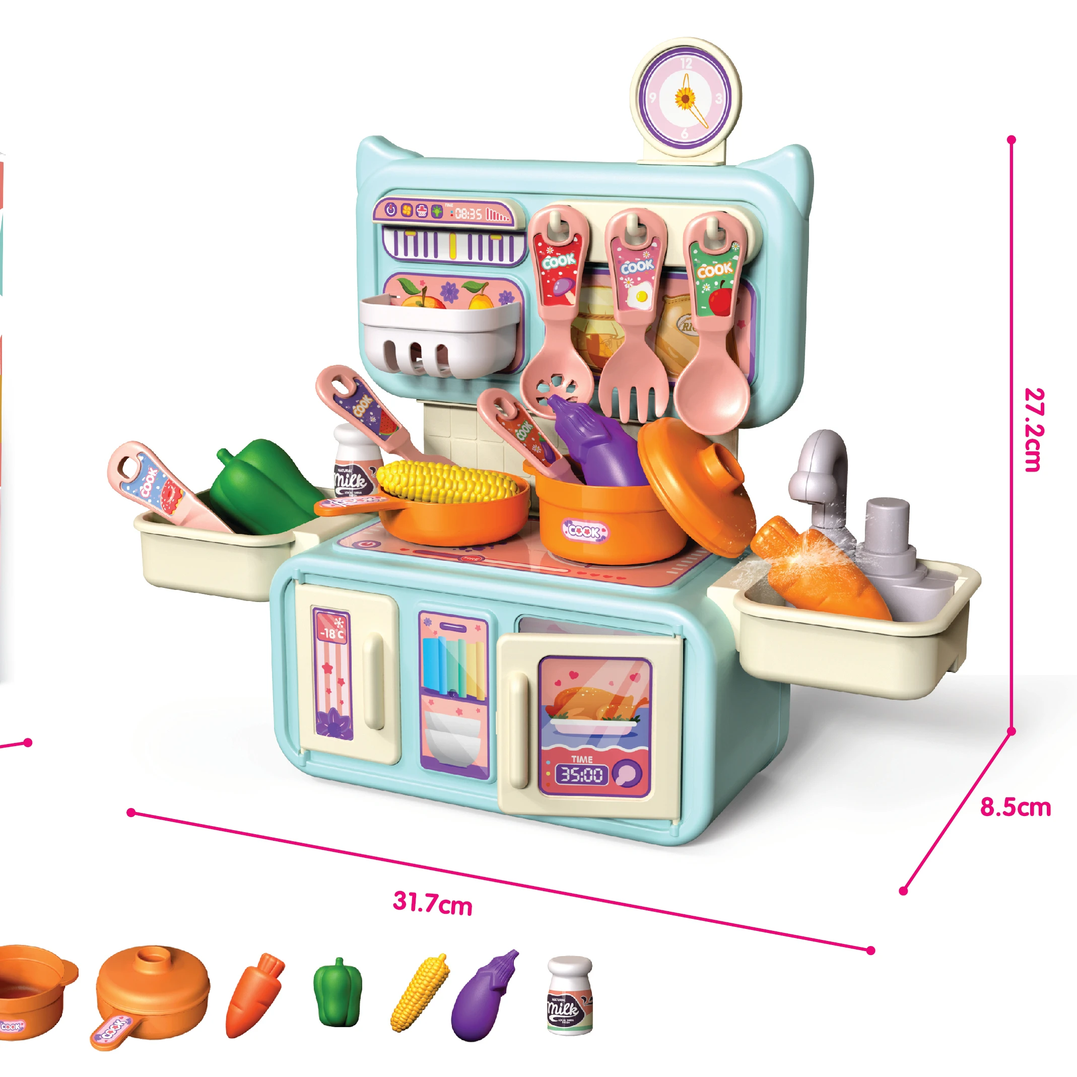 Play Kitchen Set Cocinas Infantiles Amazon Happy Kitchen Toys