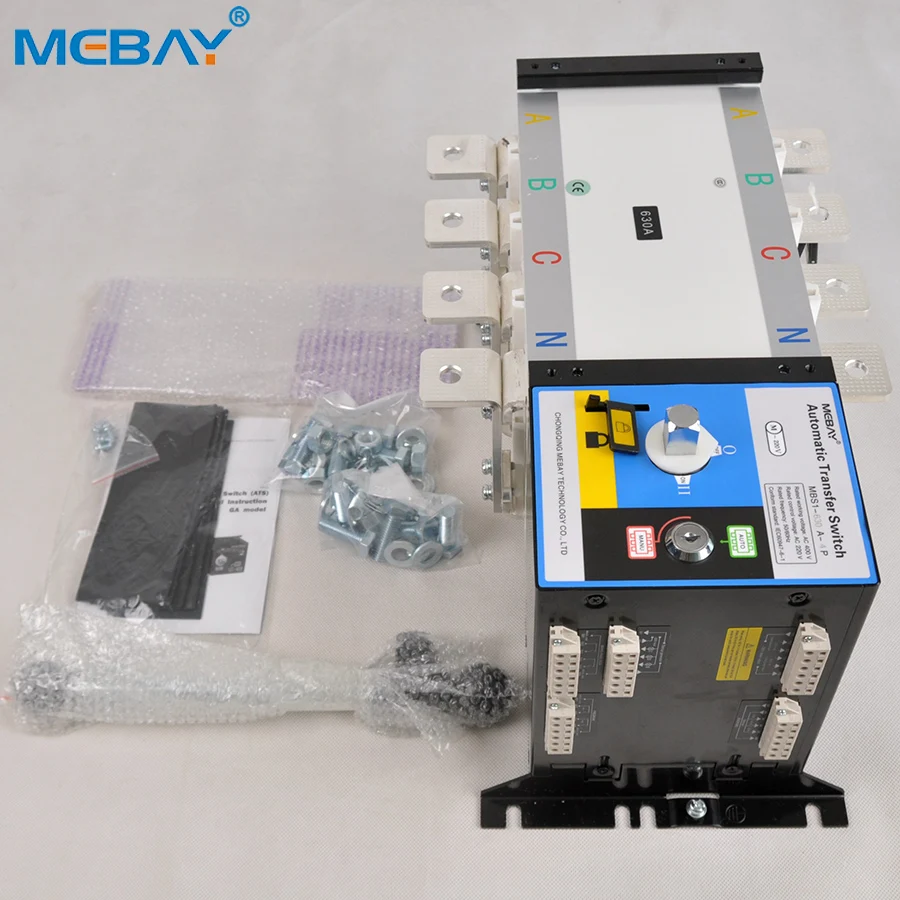 MEBAY 630A ATS Generator Controller Auto Change Over Switch  630A 4 Pole MBSI-630GA