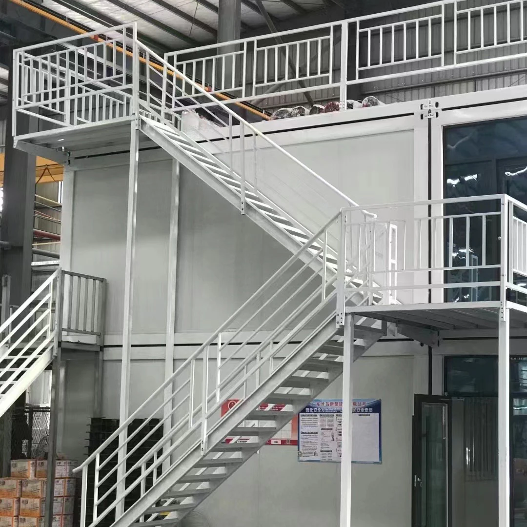 Two Story Flatpack 2 Bedroom Modular Cheap Home Tiny House Prefab Modern Container House with Bathroom for Sale