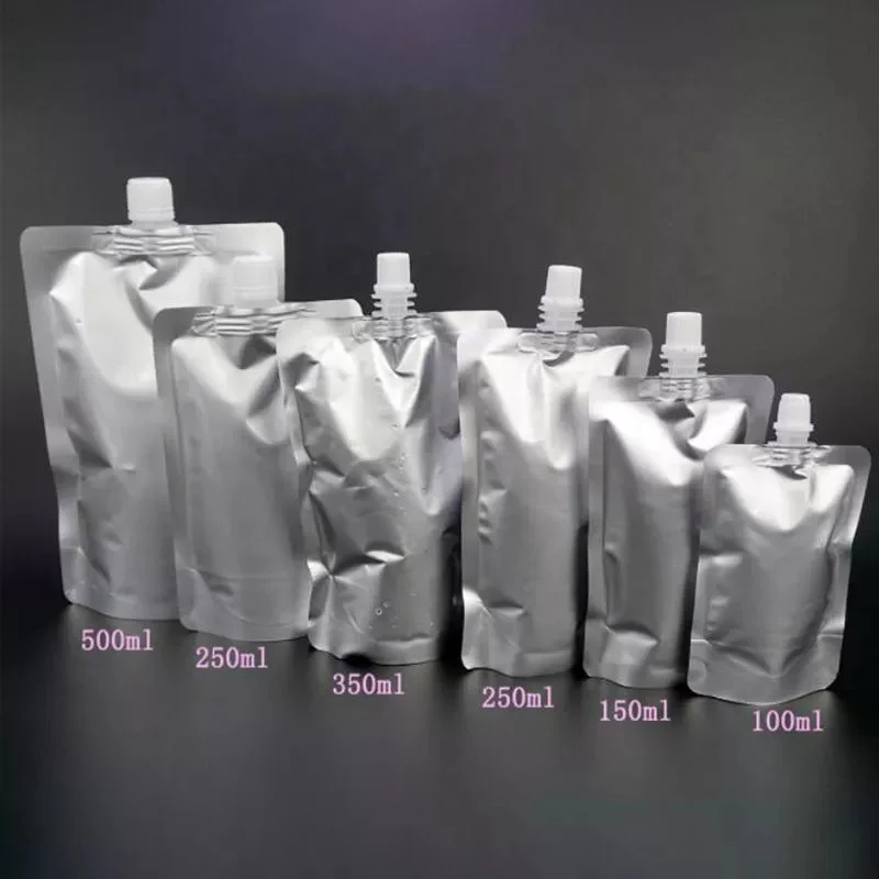 500 ml 1000 ml Reusable Durable Aluminum Foil Pouch Bag with Spout for Juice Beer Drink Take Packaging
