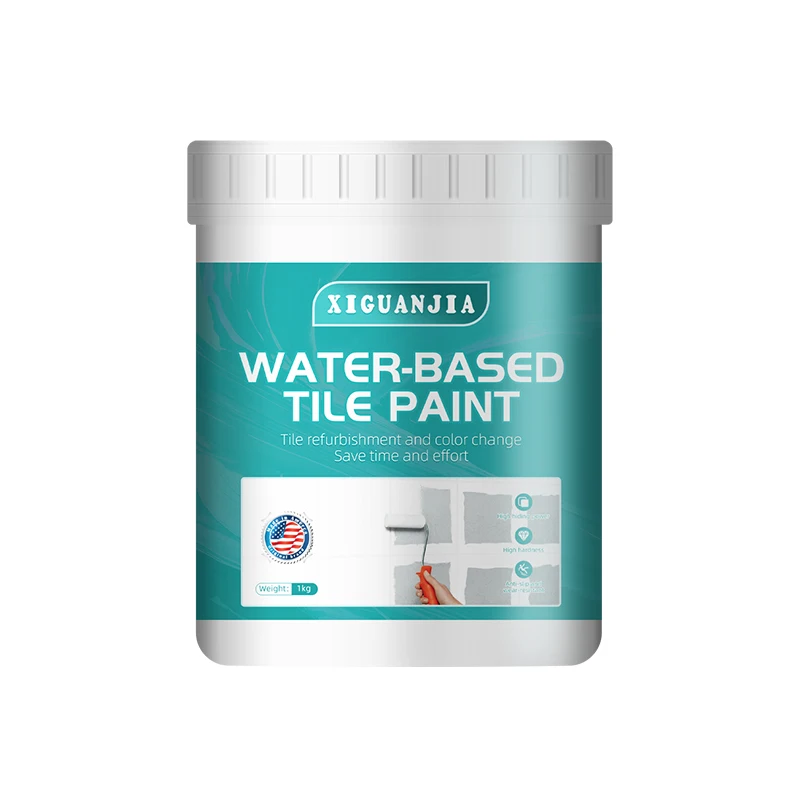 Three-in-One Bathroom Tile Paint Special Waterproof Epoxy for Renovating Old Floor Tiles Marble Easy Application with Brush