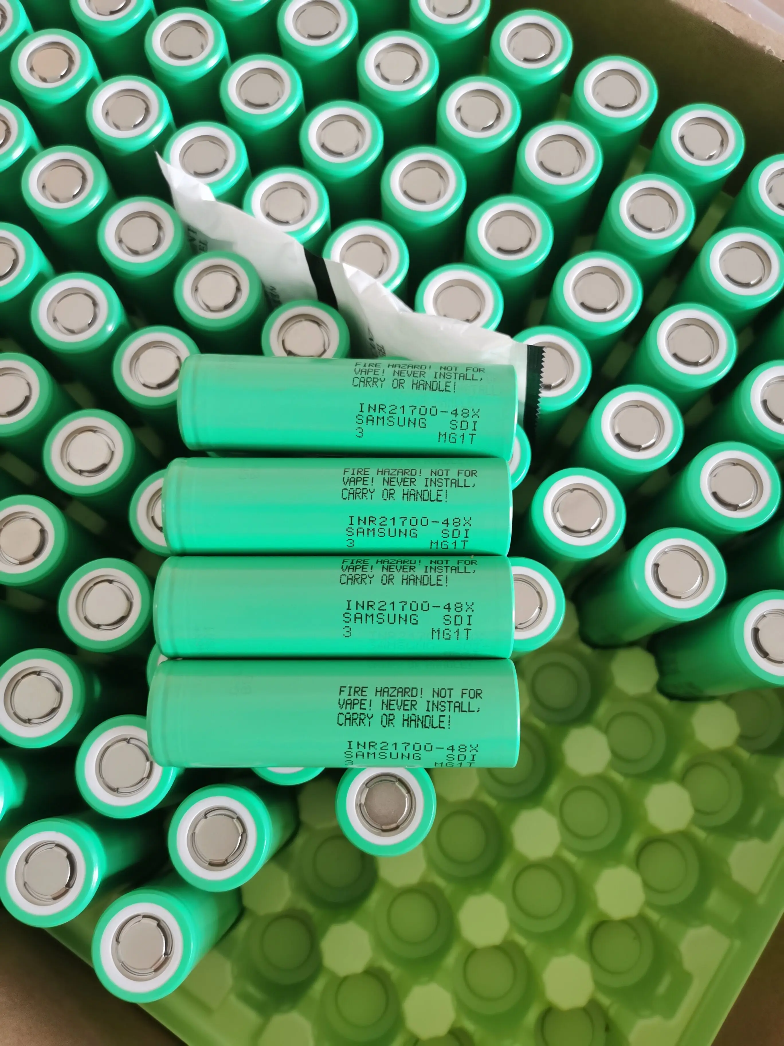 Sam Inr21700 48x 4800mah 15a 3.7v High Capacity 21700 Liion Battery Pk 21700 48g For Electric