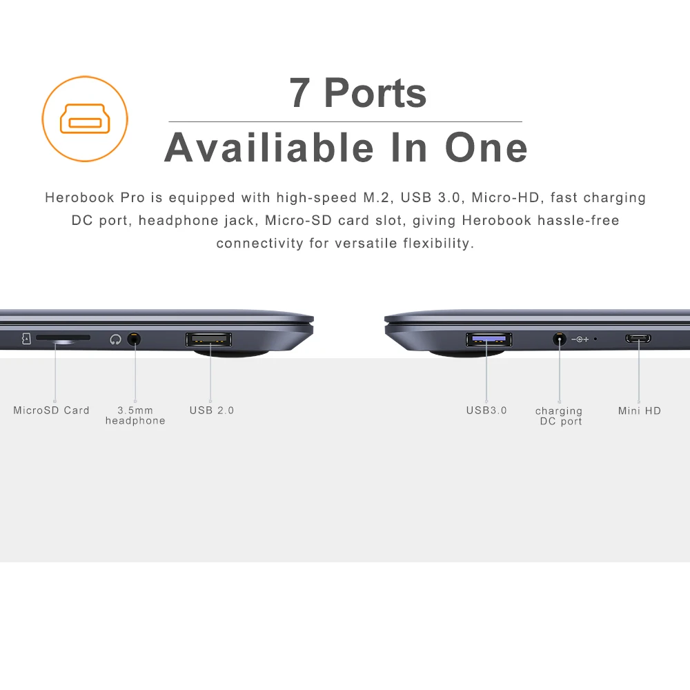 CHUWI Herobook Pro - 14.1 Inch Laptop with Intel N4000