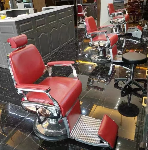 ヴィンテージ ブラックゴールド 理髪店 サロンチェア 中古 レトロ 合成