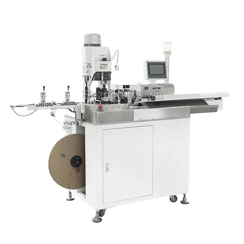 Fully Automatic Wire Cutting Stripping and Crimping Machine One End Tinning Can Process 5 Wires at Same Time