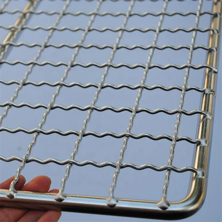 304 Steel Wire Mesh Outdoor Grid Mesh Oven Metal Retail Rib Display BBQ ...