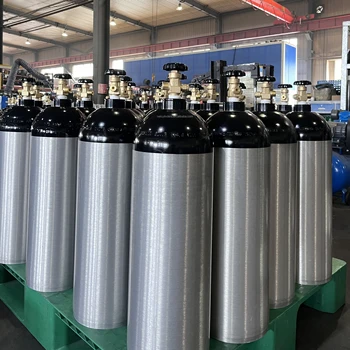 NETC Fast Delivery 13.4L Beverage Gas Aluminum Tank  High Pressure  Carbon Dioxide  Aluminum  Gas  Cylinder