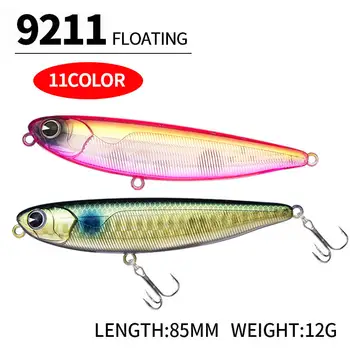 Cheery 12g 85mm Stainless Steel Live Bait for Sea Bass & Shark-Floating Printed Hard Bait for Float & Sea Fishing – Hard Lure – view 3