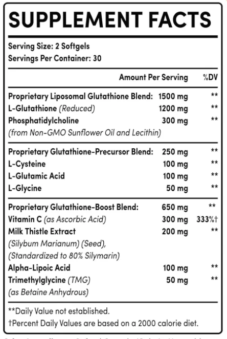 OEM/ODM 2400MG Liposomal L-Glutathione Adult Antioxidant Supplement  Enhanced Absorption Capsules| Alibaba.com
