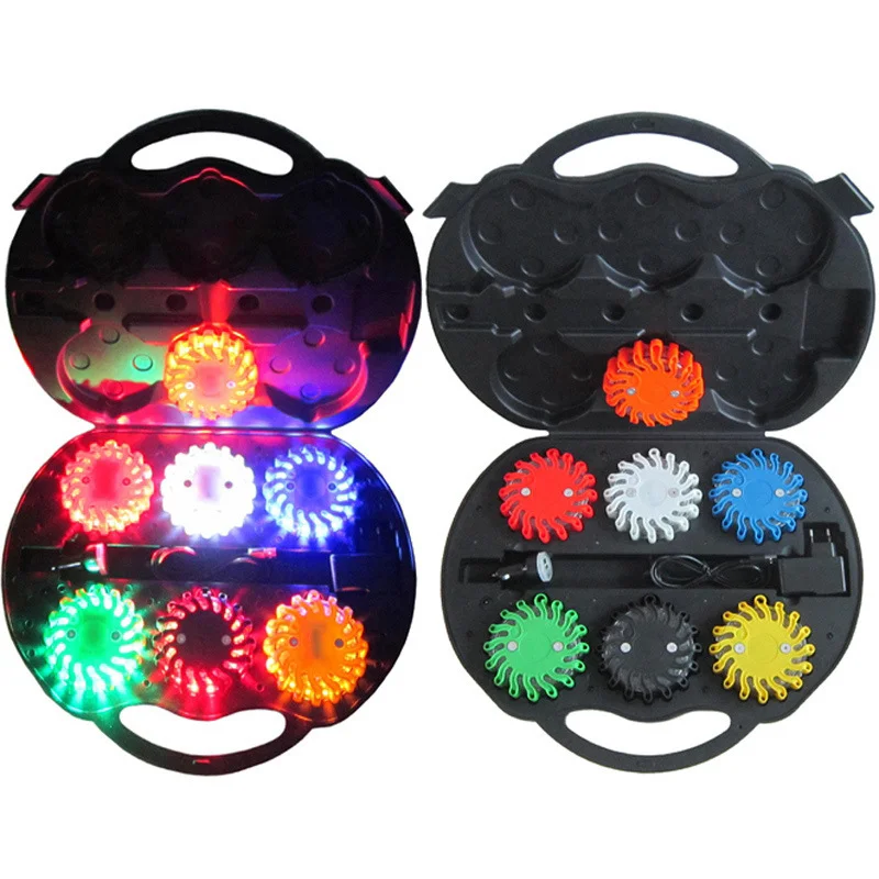 16 LEDs Warning Light Roadside Flare Flashing Breakdown Signal Light ...
