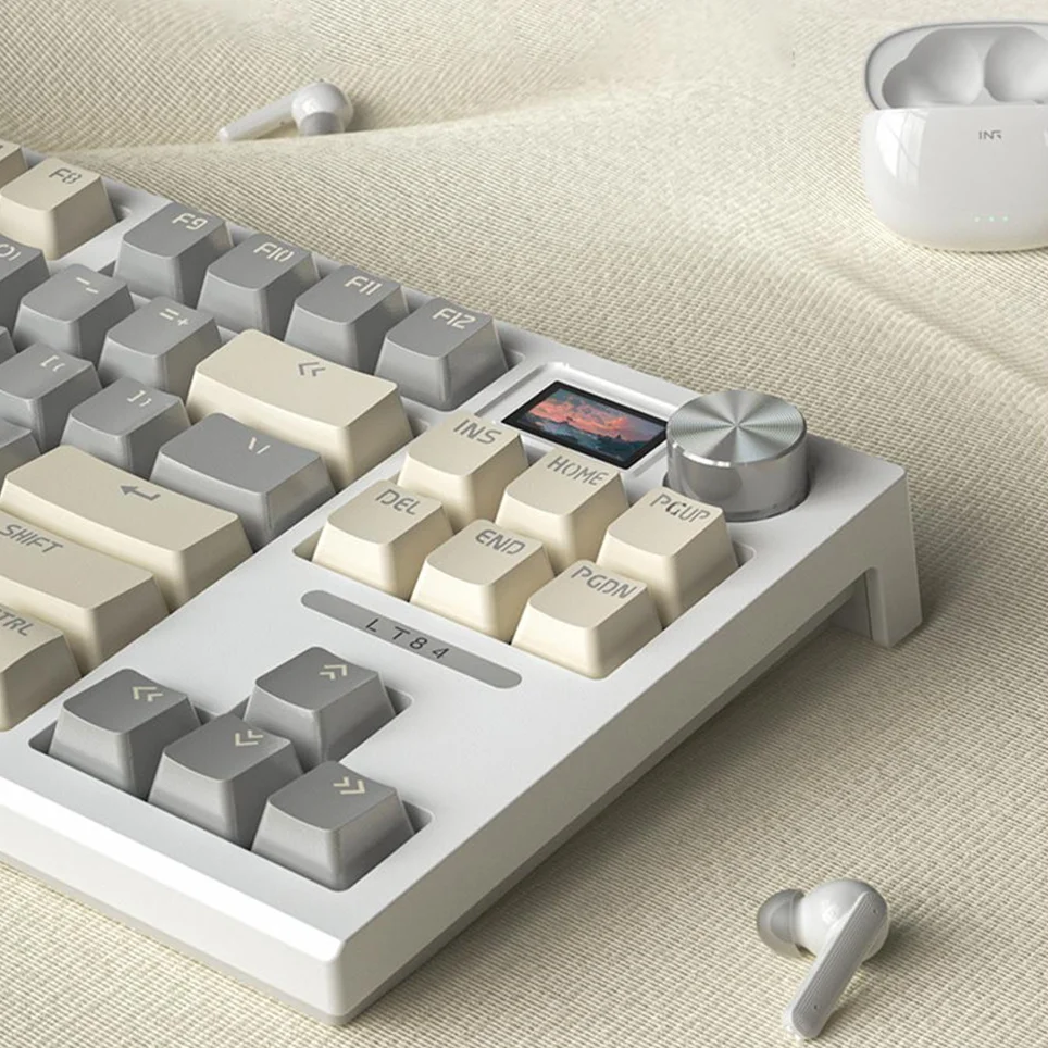 Langtu LT84 TKL Mechanical Keyboard - Hot Swappable RGB, Tri-Mode