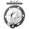 Argento nero 8 velocità 42T