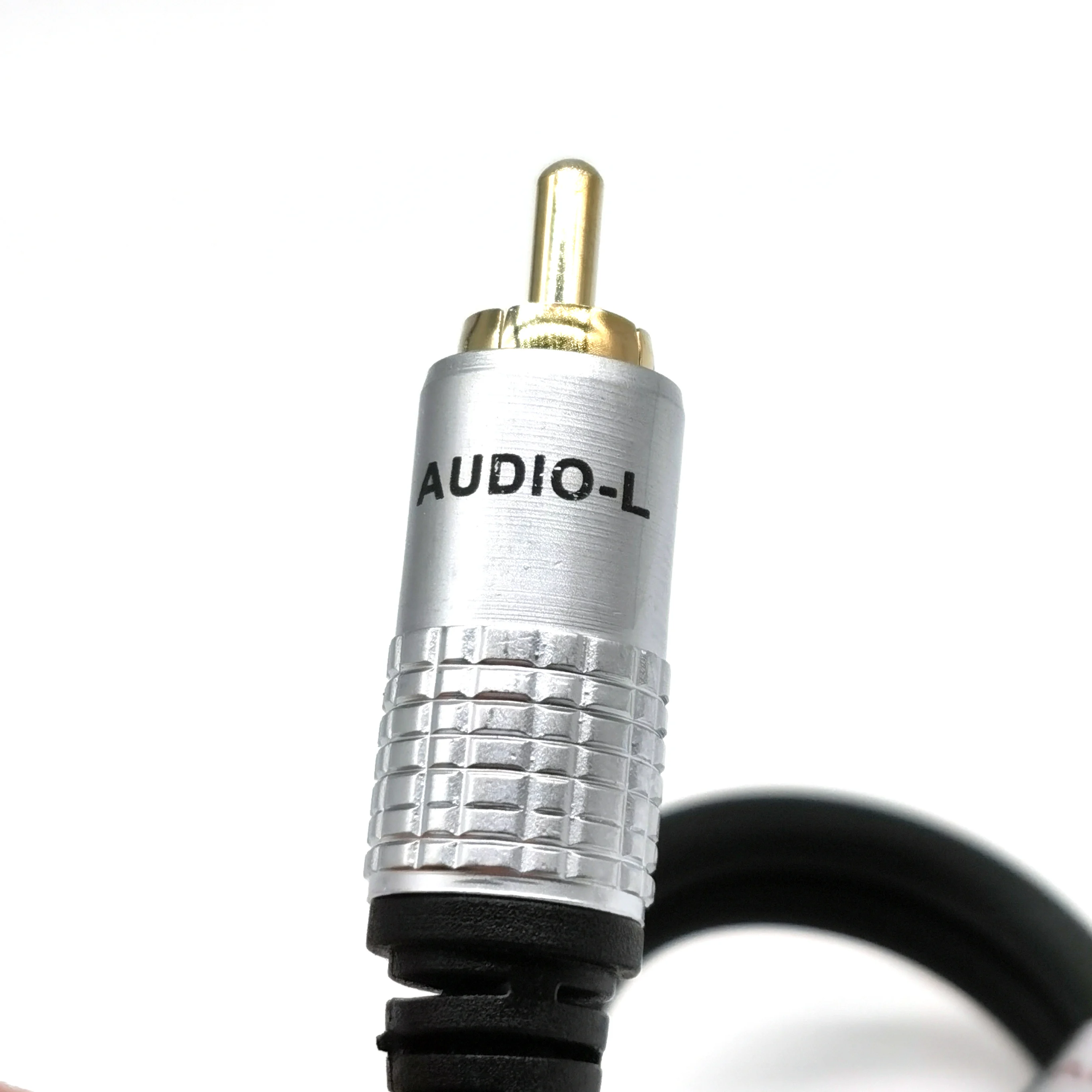 Позолоченный аудиокабель 2RCA папа-2 RCA папа 1