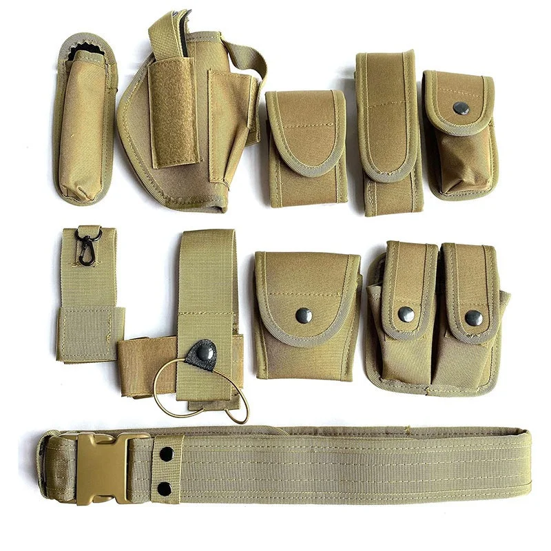 Security Tactical Duty Belt Modular Equipment Hunting Game Versatile Utility Adjustable Accessories Belt With Tool Pouches
