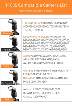 NEW Godox TT685II TT685 Camera Flash Speedlite TT685C TT685N TT685S TT685F TTL HSS for Can** So** Fuji Vs V860II product image
