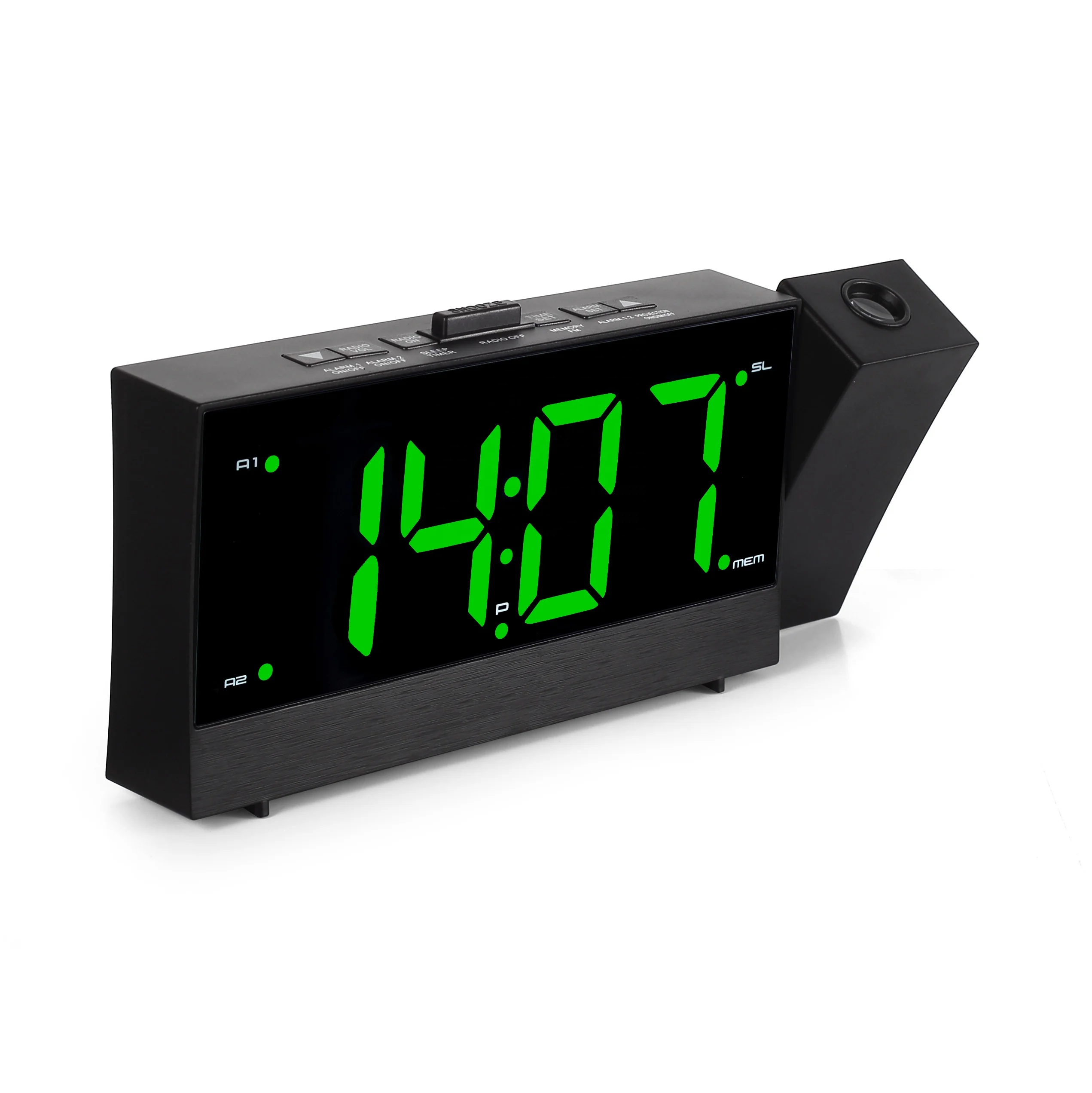 1.8" Led Digital Pll Fm Radio Projection Dual Alarm Clock Buy Pretty