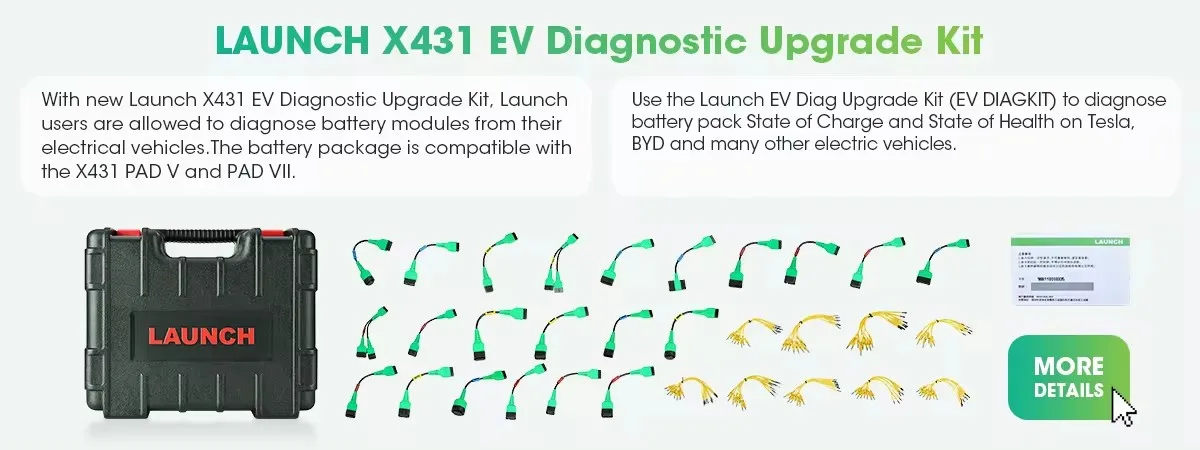 Curated visual reference: Picture Idea: For Launch X431 Ev Diagnostic Upgrade Kit Work X431 Pad