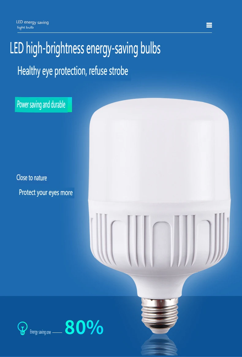 High-bright Super Bright 30W LED Lamp T-bulb B22 E27 with Remote Control AC Power Supply CE/ROHS Certification Residential Use