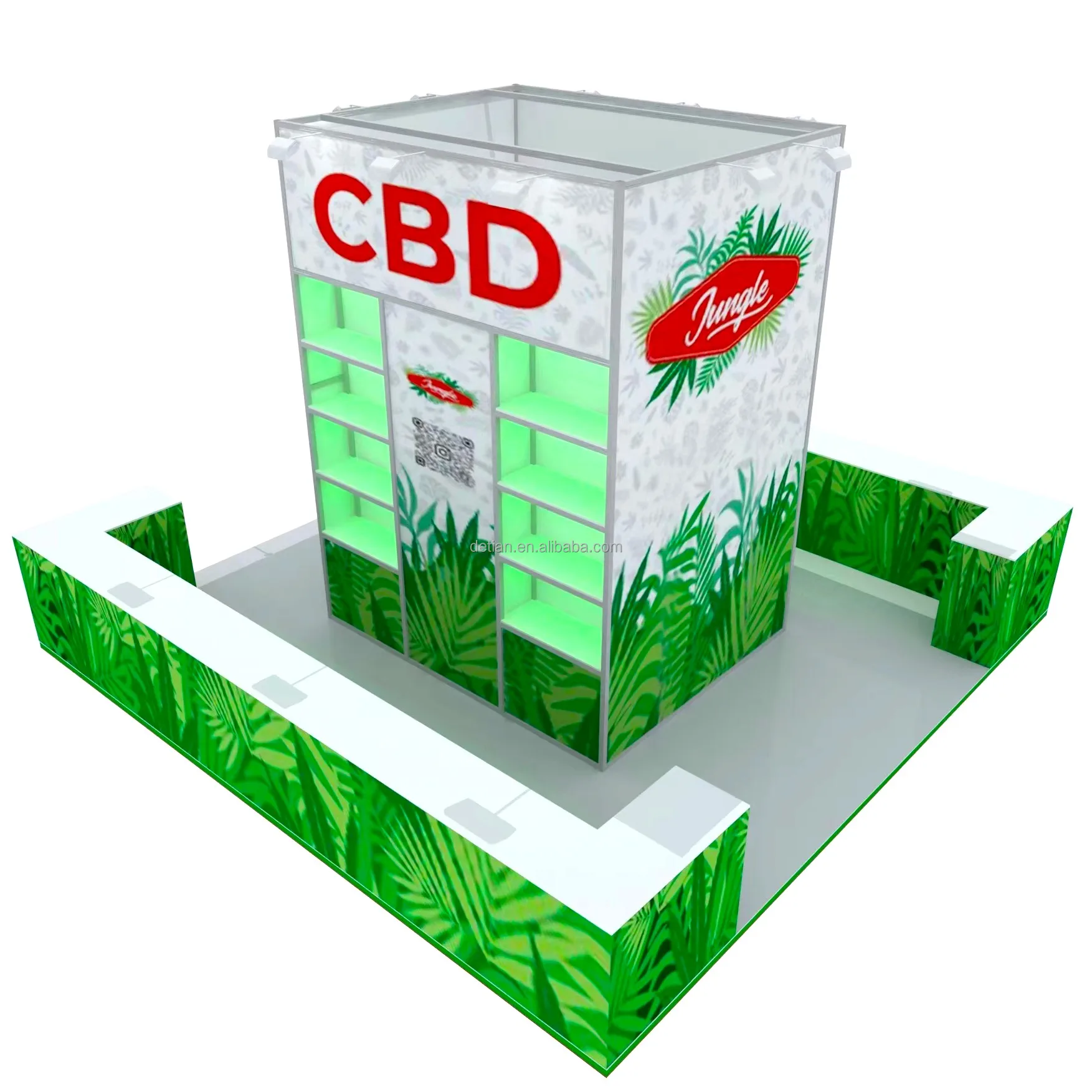 Wholesale New Design Custom Modular Aluminum 20x20 Shelf Portable Trade Show Exhibit Fair Expo Modern Event Tradeshow Booth