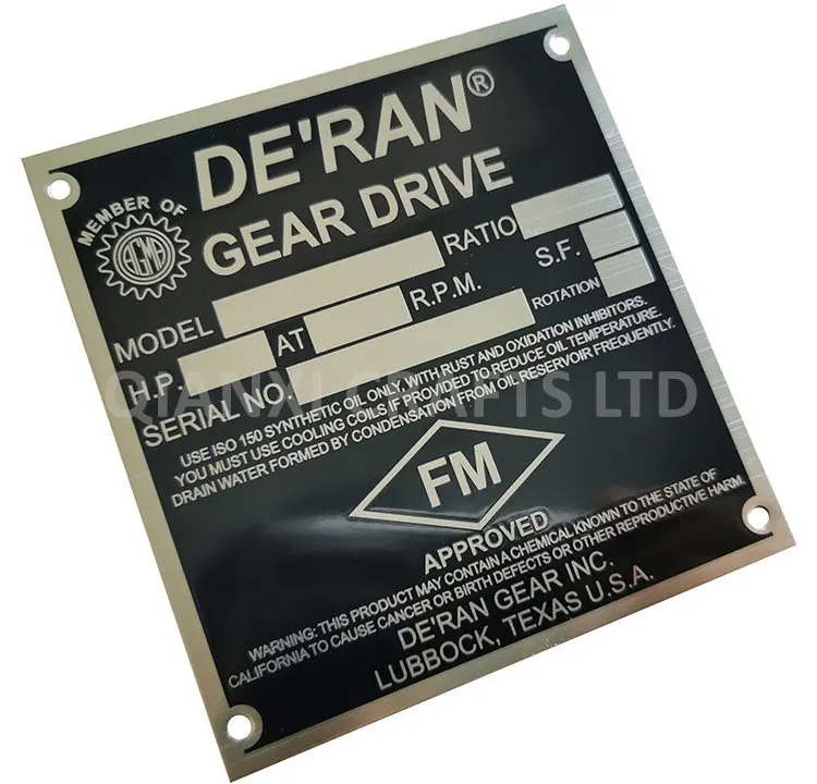 product aluminum stainless steel engraving uv printing silk screen offset printing metal nameplate tags raised metal logo plate-3