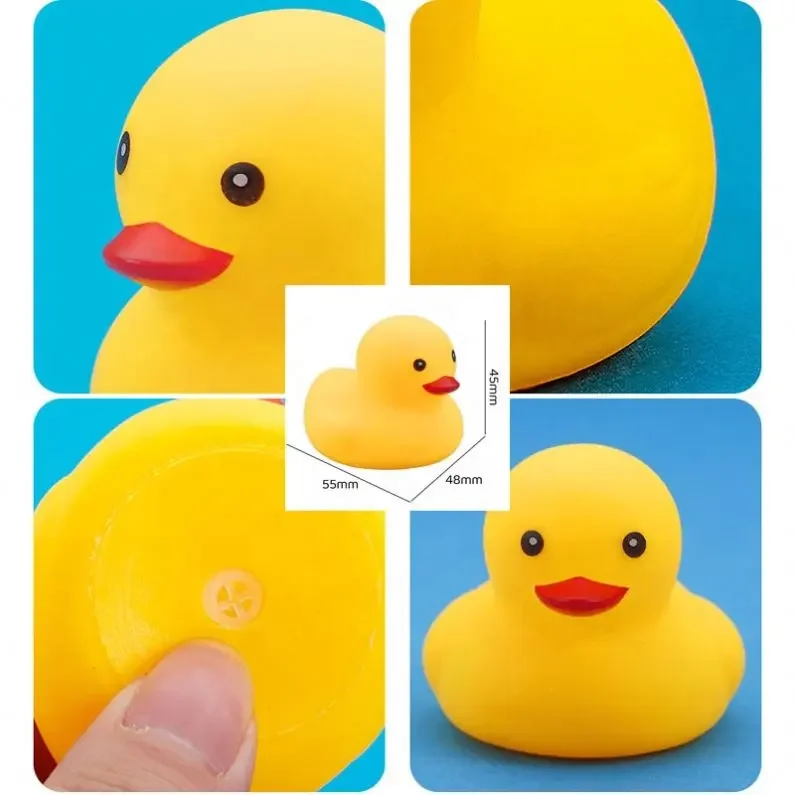 Promotional Unicorn Small Yellow PVC Rubber Ducks Race Assorted Bulk Float Bath Toys Squeaky Cow Boy Police Plastic Bathroom