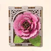 3D wooden magnetic fridge magnet-camellia