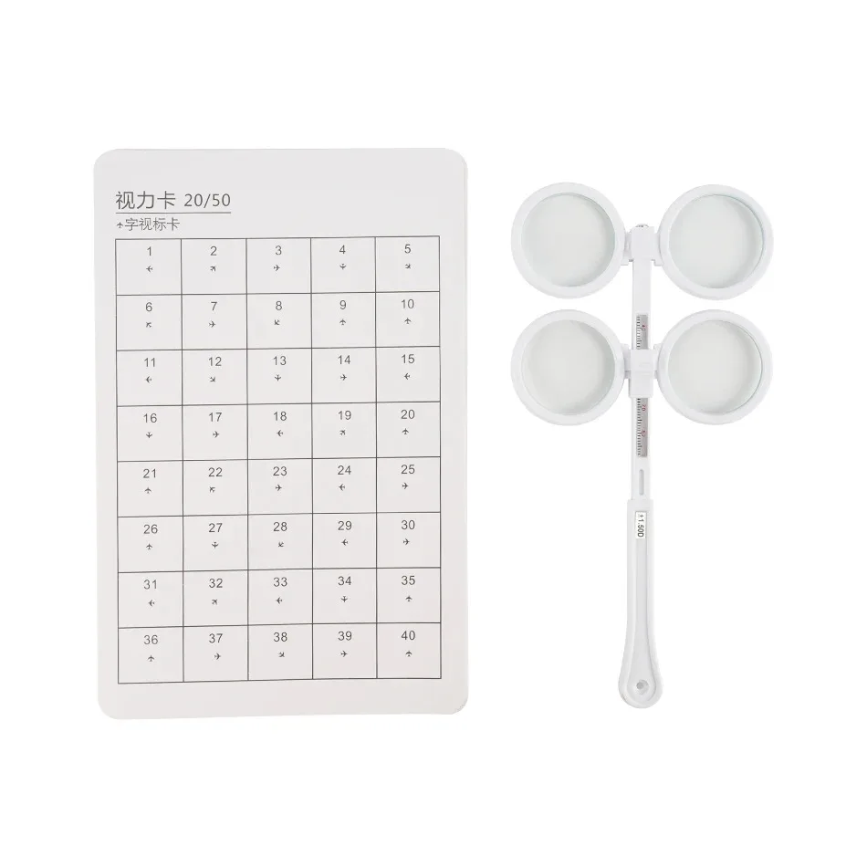 0.50D to 4.00D Scale Flip Lens Confirmation Test Optical Flipper Optometry Plastic Adjustable PD Ophthalmic