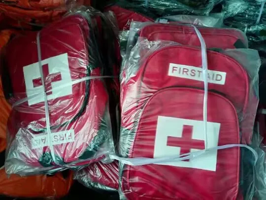 Trauma Bag Red Medical Emergency Treatment Backpack Earthquake First Aid Kits Backpack manufacture