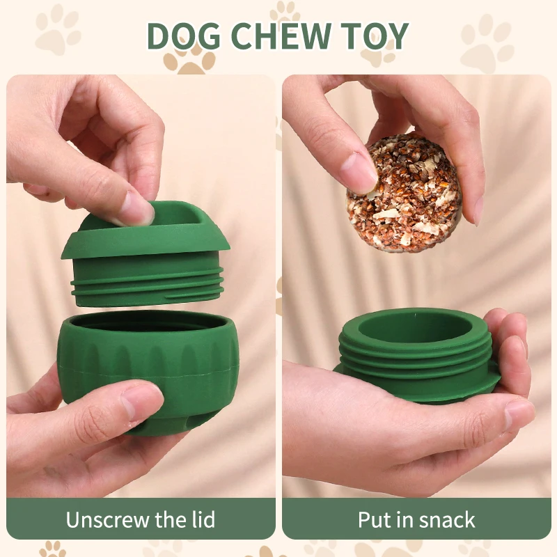 Long-Lasting Interactive Dog Toy Ball Freeze Treats Toy Eco-Friendly Food Grade Silicone Dog Chew Lick Toys for Large Dogs