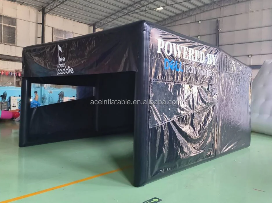 Portable Indoor Outdoor Golf Simulator Launch Monitor Inflatable Golf Enclosure Hitting Bay With