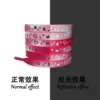 Cordones rojos rosas reflectantes love un par de c9
